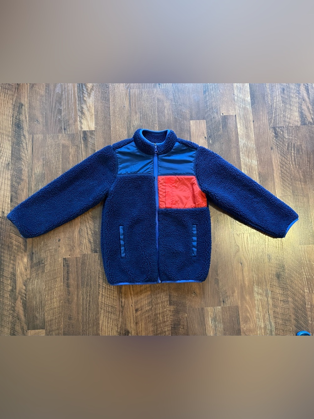 HA Fleece Blue and Red Jacket